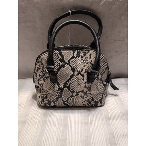 Apt 9 Snakeskin Dome Satchel Handbag